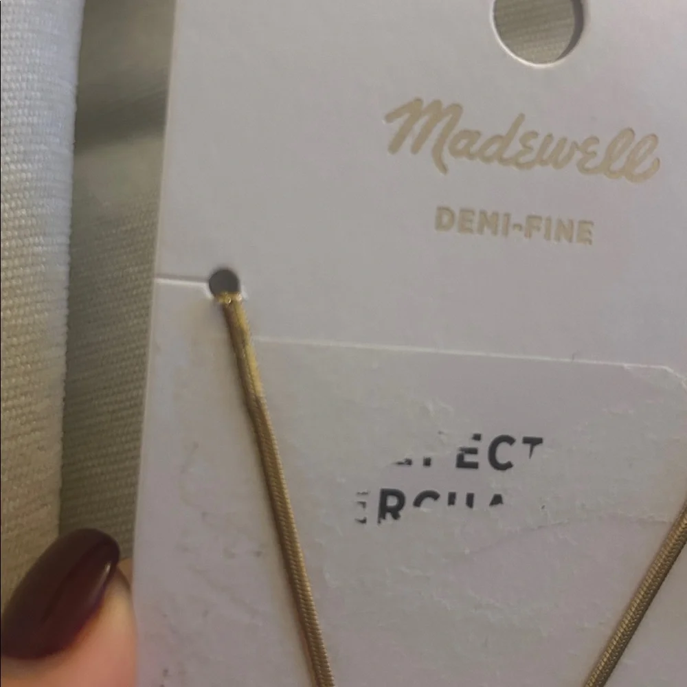 Madewell Demi-Fine Skinny Herringbone Chain - Picture 6 of 7